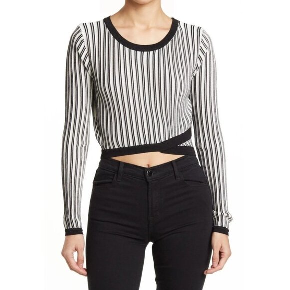 Lucy Paris Sweaters - Lucy Paris Patricia Long Sleeve Crop Sweater